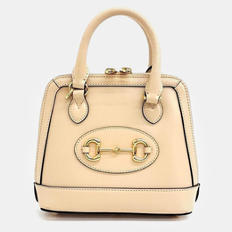 Gucci: Белая сумка на руку  Horsebit 1955