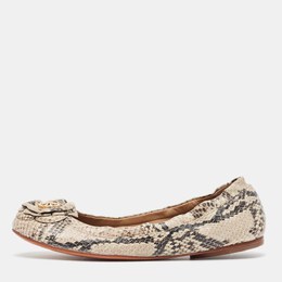 Tory Burch: Бежевые балетки 