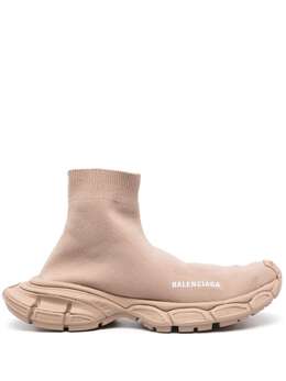 Balenciaga: Бежевые кроссовки 