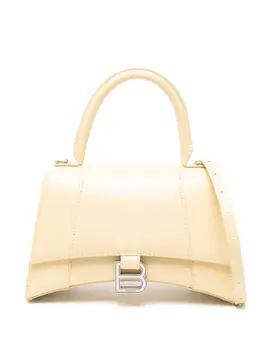 Balenciaga: Жёлтая сумка на руку  Hourglass
