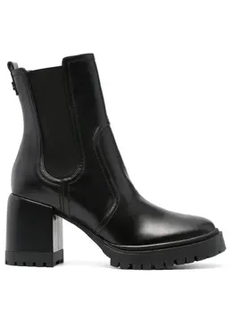 Casadei: Чёрные ботинки 