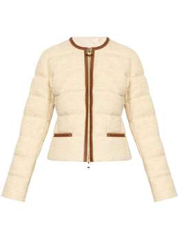 Moncler: Бежевая куртка 