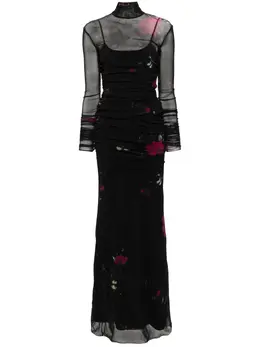 Blumarine: Платье с принтом 
