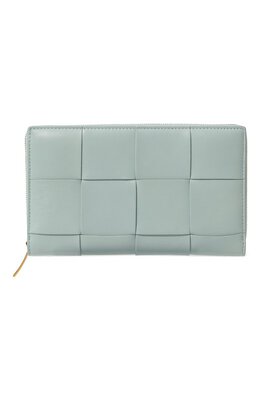 Bottega Veneta: Голубой кошелёк 