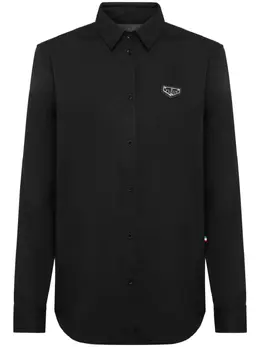 Philipp Plein: Чёрная рубашка  Iconic Plein
