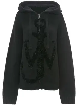 JW Anderson: Чёрная толстовка  Anchor