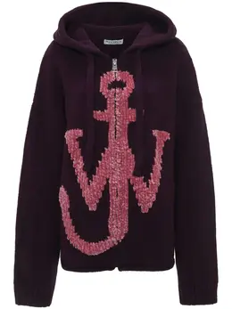 JW Anderson: Фиолетовая толстовка  Anchor