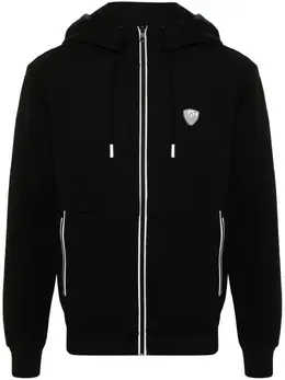 Ea7 Emporio Armani: Чёрная толстовка 