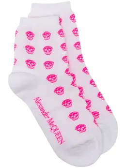 Alexander McQueen: Белые носки  Skull