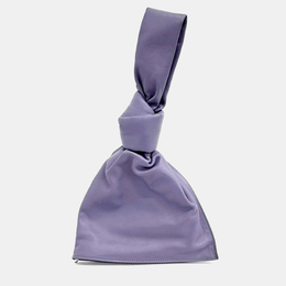 Bottega Veneta: Фиолетовая сумка на руку  Mini Twist