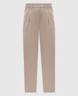 Brunello Cucinelli: Бежевые брюки 