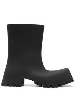 Balenciaga: Чёрные ботинки 