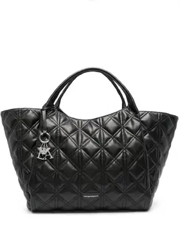 Emporio Armani: Чёрная сумка-шоппер 