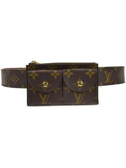 Louis Vuitton Pre-Owned: Коричневая поясная сумка 