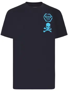 Philipp Plein: Синяя футболка  Skull