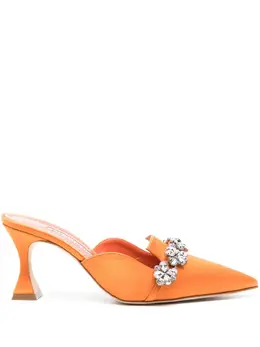 Manolo Blahnik: Оранжевые сабо 