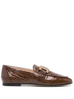 Tod's: Коричневые лоферы  Kate