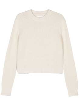 Jil Sander: Белый свитер 