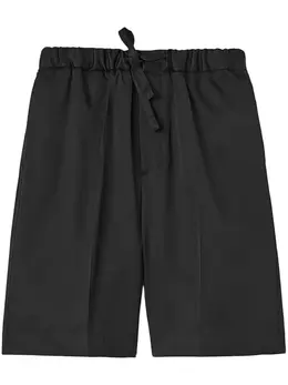 Jil Sander: Чёрные шорты  Drawstring