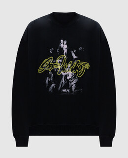 Off-White: Чорні світшоти 