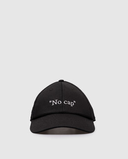 Off-White: Чорні кепки 