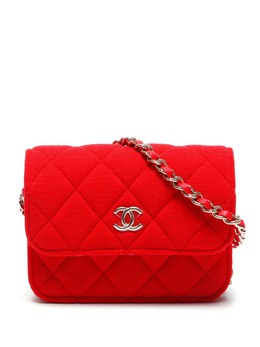 CHANEL Pre-Owned: Серебристая сумка 