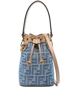 FENDI: Голубая сумка  Mon Tresor