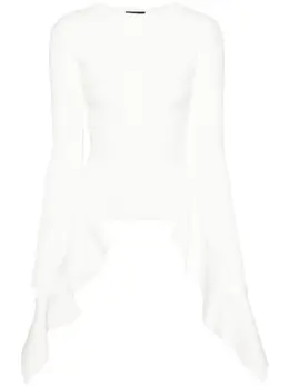 Mugler: Трикотажный топ 