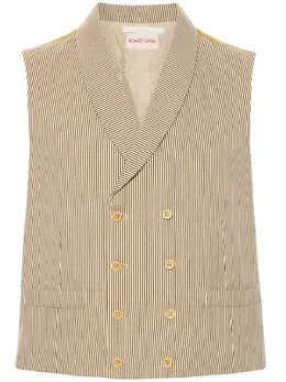 Romeo Gigli Pre-Owned: Жилет в полоску 