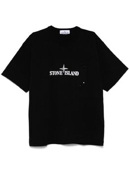 Stone Island: Футболка  Compass с принтом