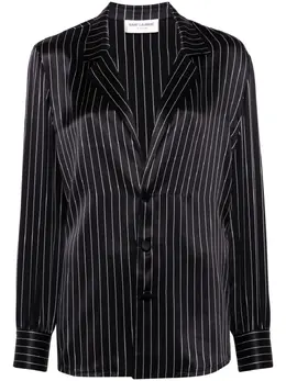 Saint Laurent: Рубашка в полоску 