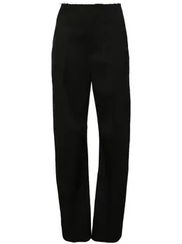 MM6 Maison Margiela: Чёрные брюки 