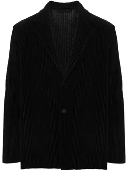 Homme Plissé Issey Miyake: Чёрные пиджаки 