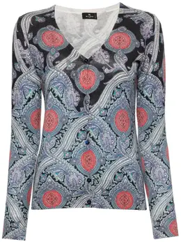 ETRO: Кардиган с принтом 