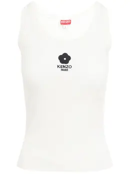 Kenzo: Майка с цветочным принтом 
