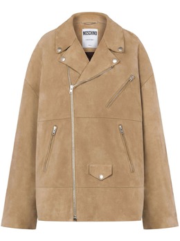 Moschino: Замшевая куртка  Biker Jacket