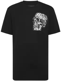 Philipp Plein: Чёрная футболка  Skull