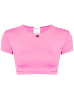 CHANEL Pre-Owned: Розовая футболка 