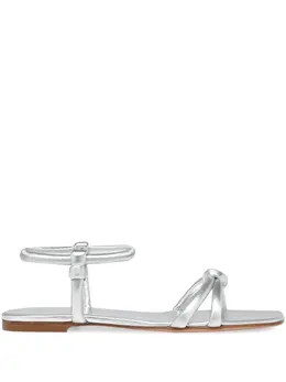 Gianvito Rossi: Серебристые сандалии 