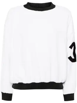 CHANEL Pre-Owned: Белый свитшот 