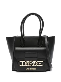 Love Moschino: Чёрная сумка-шоппер 