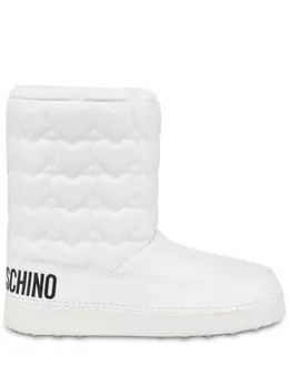 Love Moschino: Белые ботинки 