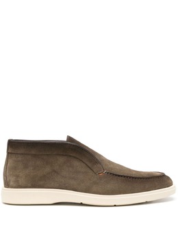 Santoni: Ботинки цвета хаки 