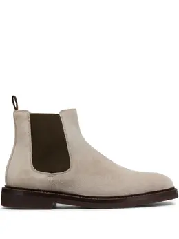 Brunello Cucinelli: Бежевые ботинки 