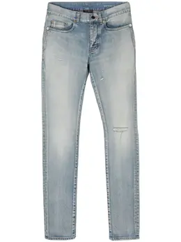 Saint Laurent: Рваные джинсы 