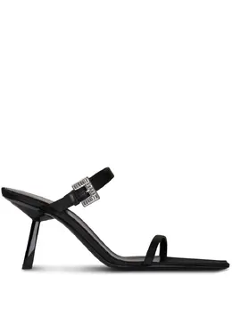 Saint Laurent: Чёрные сандалии 