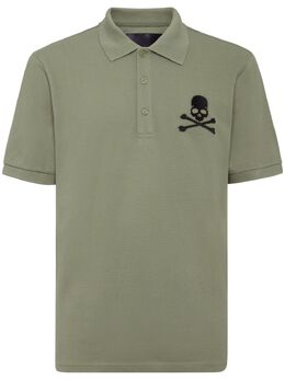Philipp Plein: Хлопковое поло  Skull