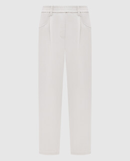 Brunello Cucinelli: Бежевые брюки 