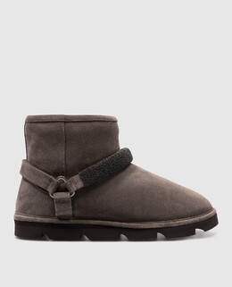 Brunello Cucinelli: Серые угги 