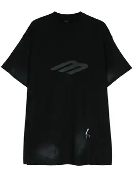 Balenciaga: Футболка с принтом 